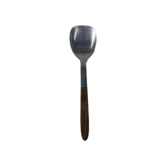 Vintage Vernco Ice Cream Scoop Spade Stainless Japan Brass Rivits Wood Handle - Picture 1 of 11
